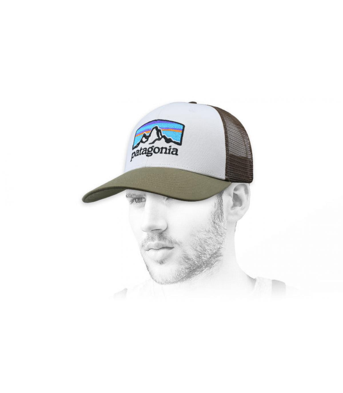 groen witte vrachtwagenchauffeur Fitz Roy Horizons Trucker sage khaki groen witte vrachtwagenchauffeur Fitz Roy Horizons Trucker sage khaki